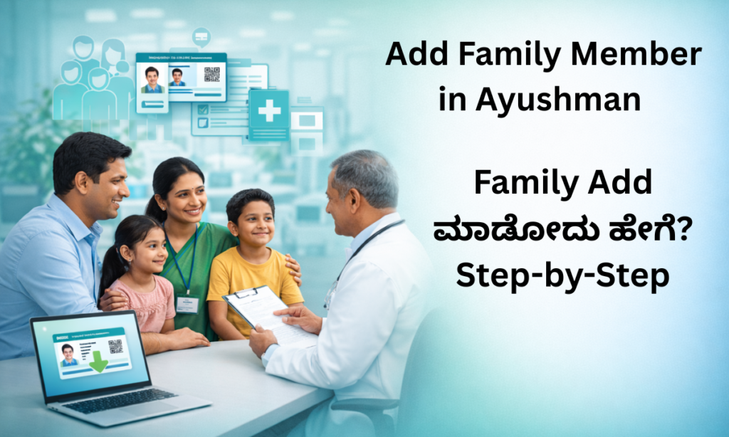 Add family member in Ayushman scheme guide