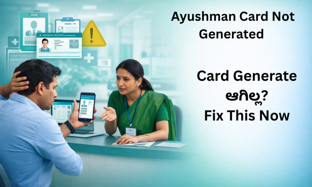 Ayushman card not generated problem solution