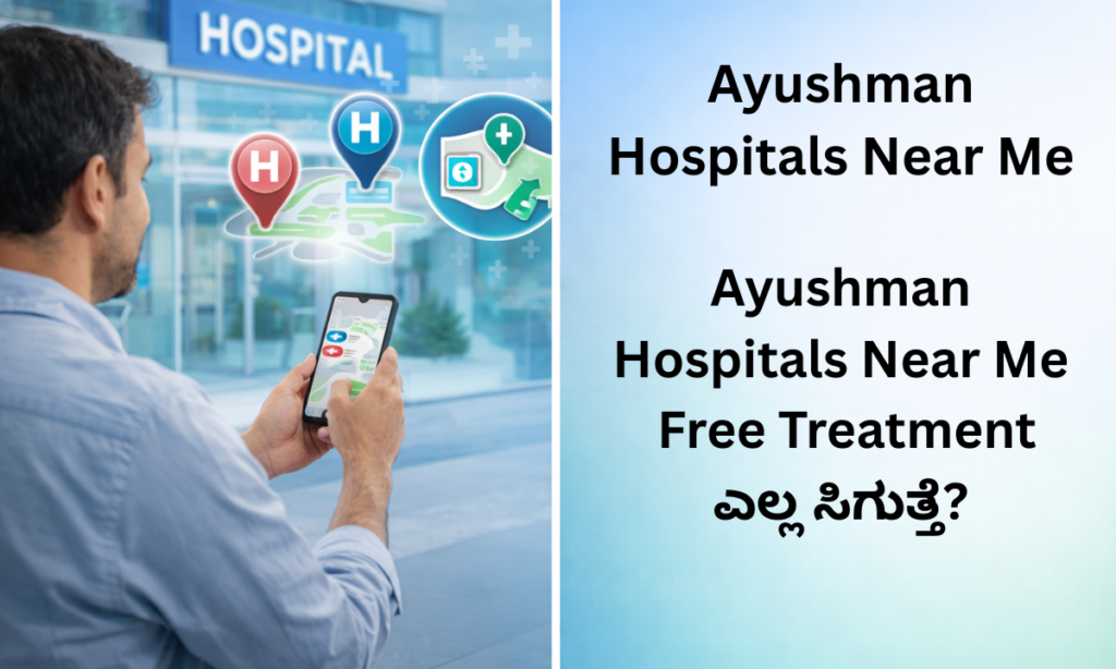 Searching nearby Ayushman empanelled hospitals