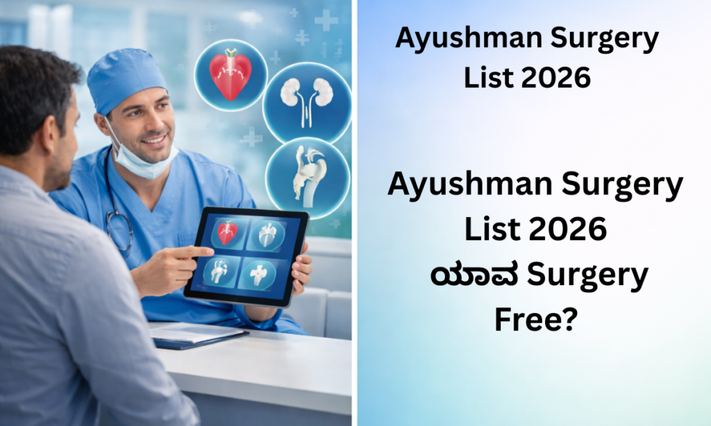 Surgeries covered under Ayushman scheme